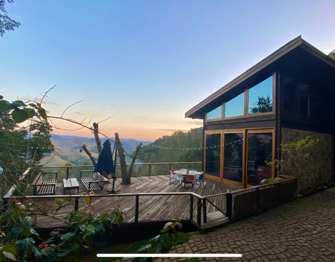 Willa Casa De Vidro Com Vista Mantiqueira - Com Cafe E Staff Campos do Jordão Zewnętrze zdjęcie