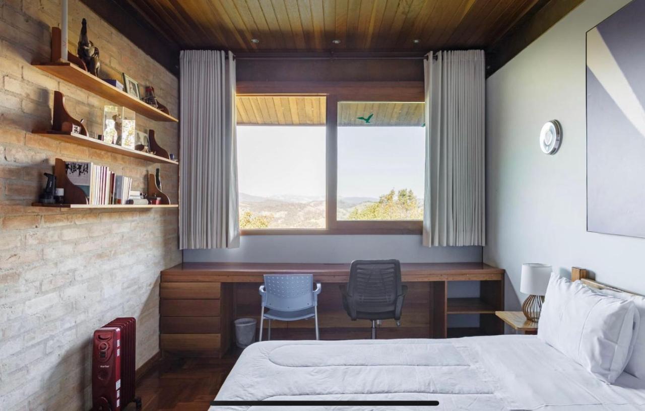 Willa Casa De Vidro Com Vista Mantiqueira - Com Cafe E Staff Campos do Jordão Zewnętrze zdjęcie