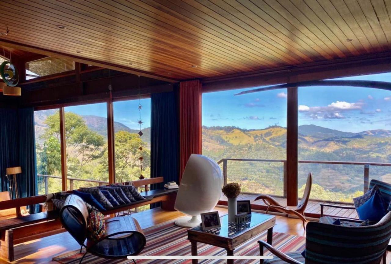 Willa Casa De Vidro Com Vista Mantiqueira - Com Cafe E Staff Campos do Jordão Zewnętrze zdjęcie