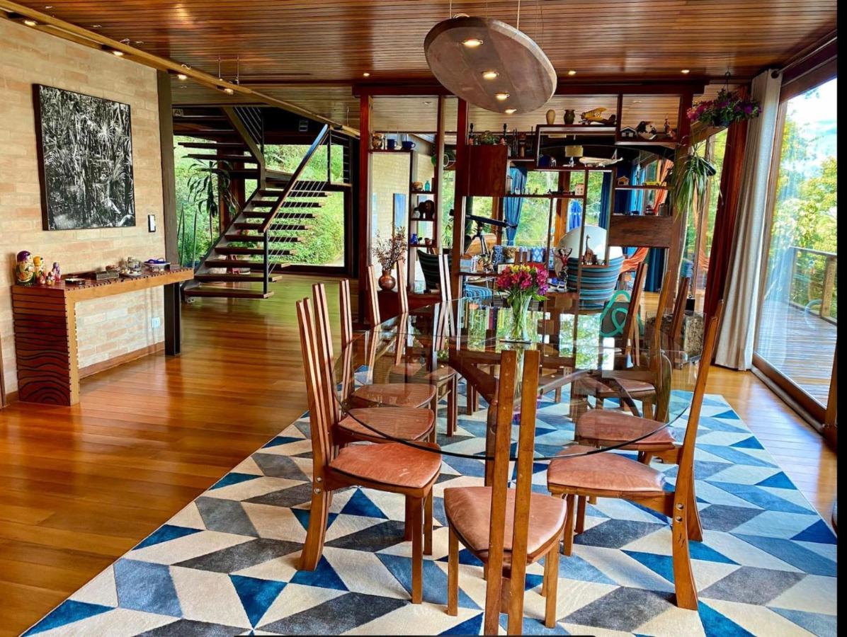 Willa Casa De Vidro Com Vista Mantiqueira - Com Cafe E Staff Campos do Jordão Zewnętrze zdjęcie