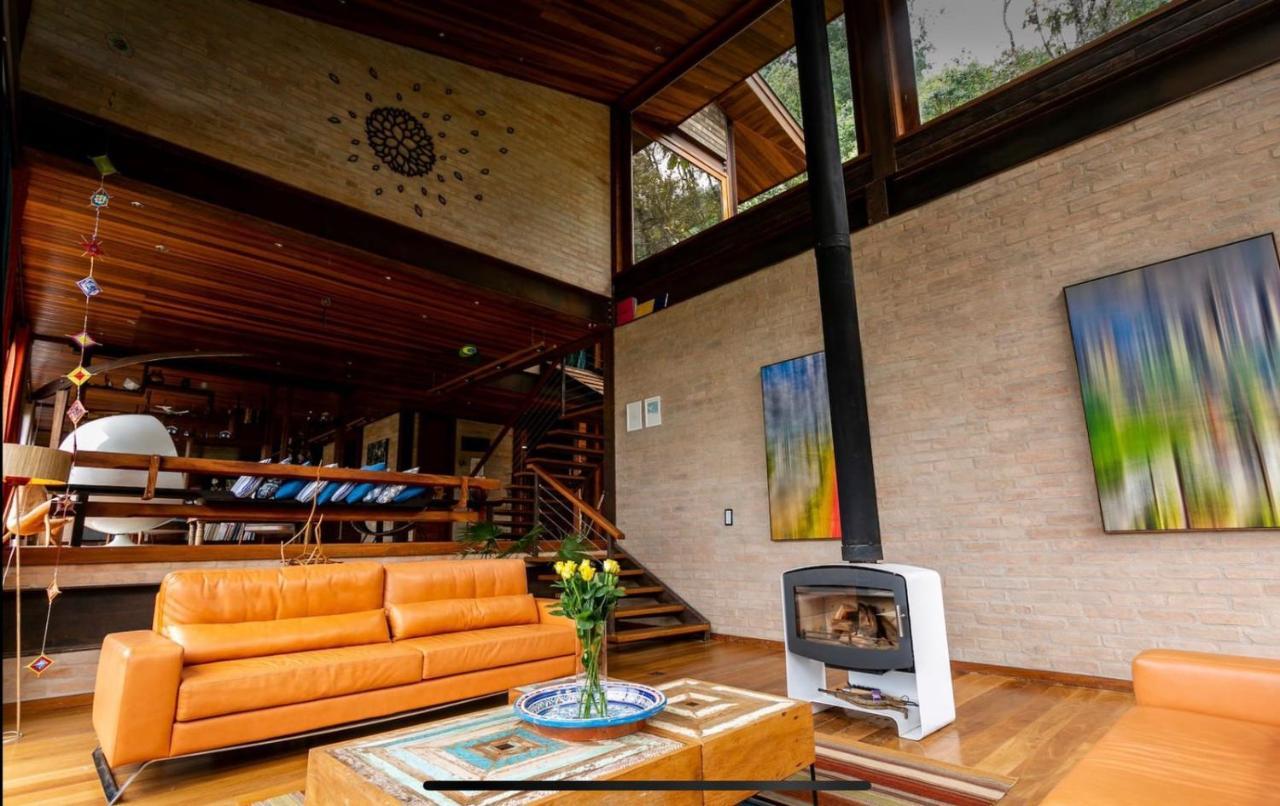 Willa Casa De Vidro Com Vista Mantiqueira - Com Cafe E Staff Campos do Jordão Zewnętrze zdjęcie