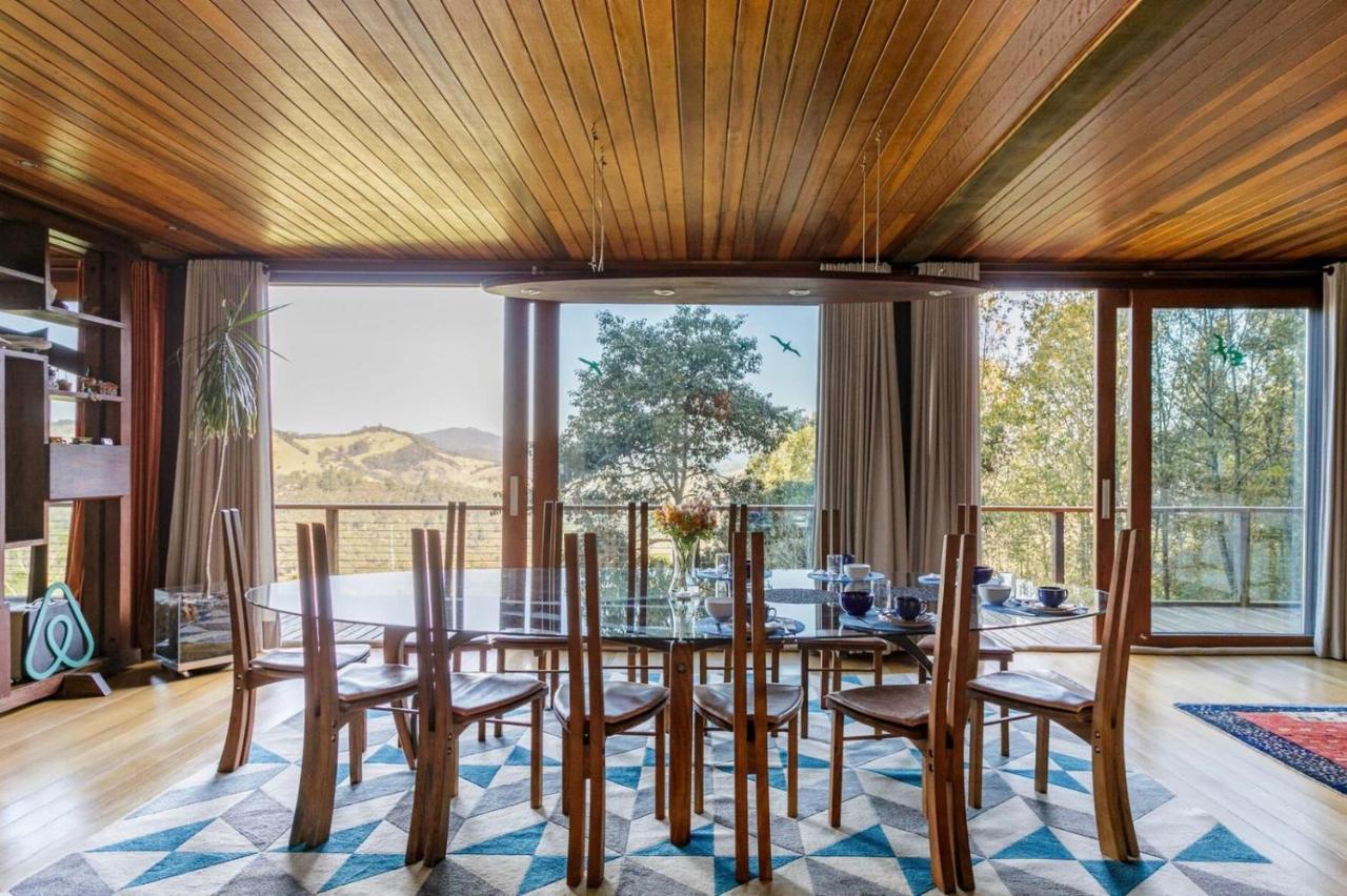 Willa Casa De Vidro Com Vista Mantiqueira - Com Cafe E Staff Campos do Jordão Zewnętrze zdjęcie