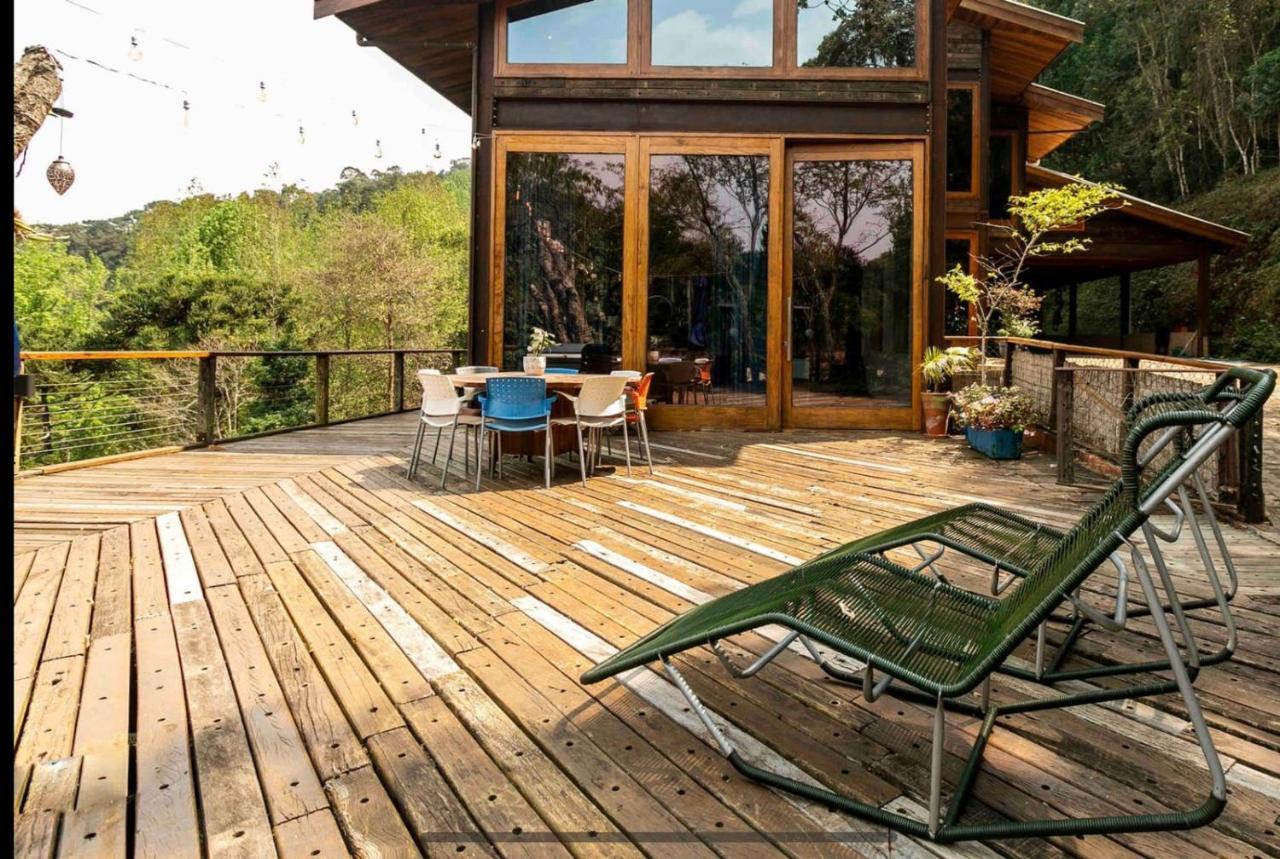 Willa Casa De Vidro Com Vista Mantiqueira - Com Cafe E Staff Campos do Jordão Zewnętrze zdjęcie